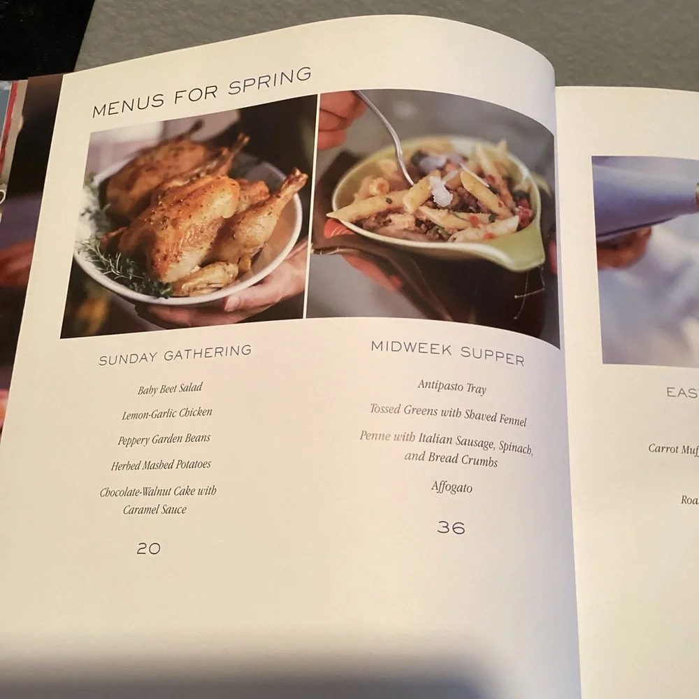 Williams Sonoma Entertaining Guide with seasonal ideas, occasion ideas & recipes